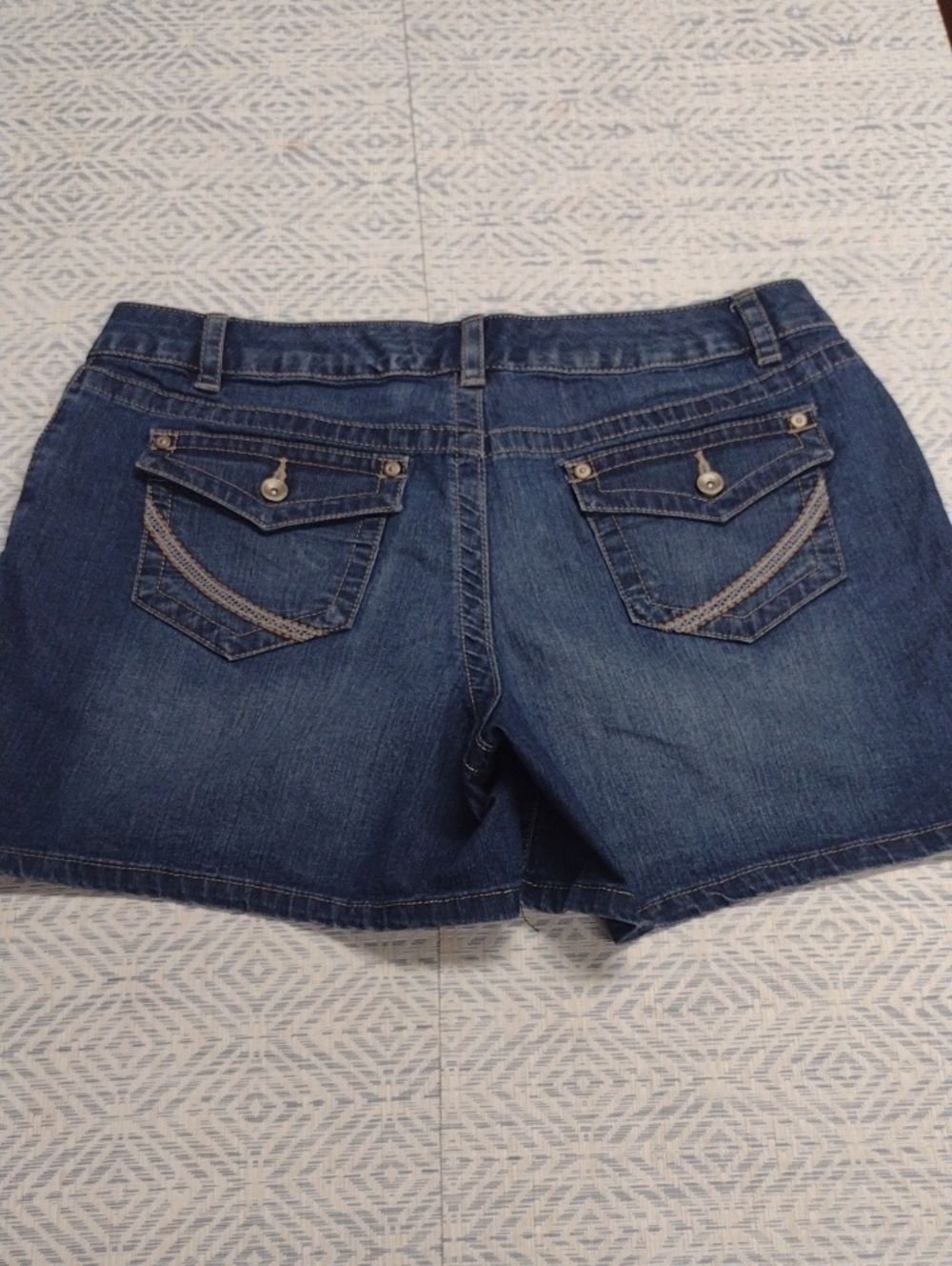 Sonoma Dark Blue Denim Shorts with Decorative Back Flaps